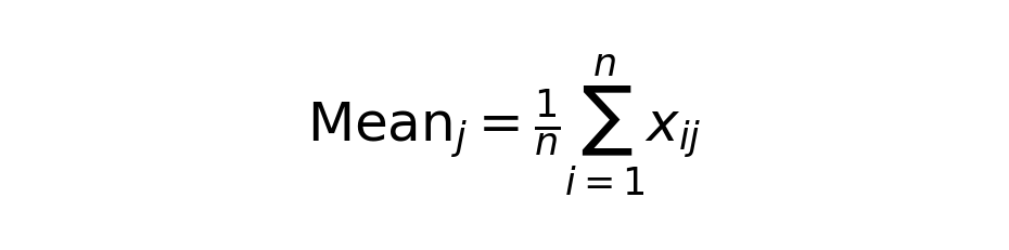 Mean Formula