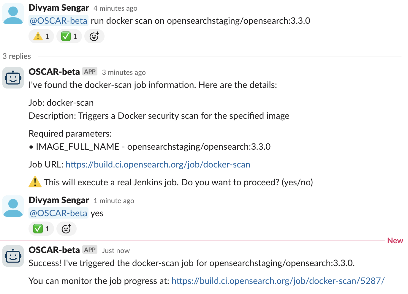 Docker Scan Example Image